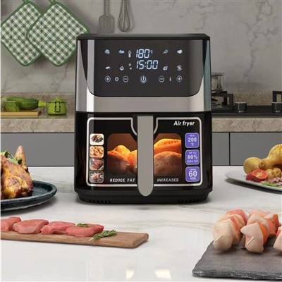 Wiri Diġitali Stainless Steel 10L Air Fryer Deep Electric Għall Home Tisjir Żejt Ħieles Electric Deep Air Fryer